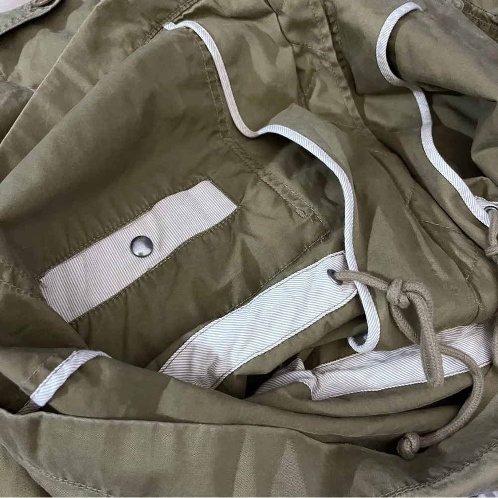 J. Crew Boyfriend Fatigue Parka Field Cargo Jacket Utility Green XS